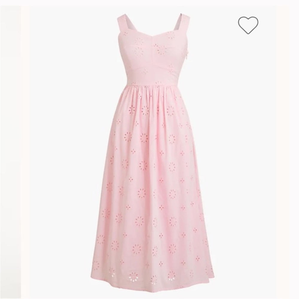 J. CREW Eyelet Midi Dress
